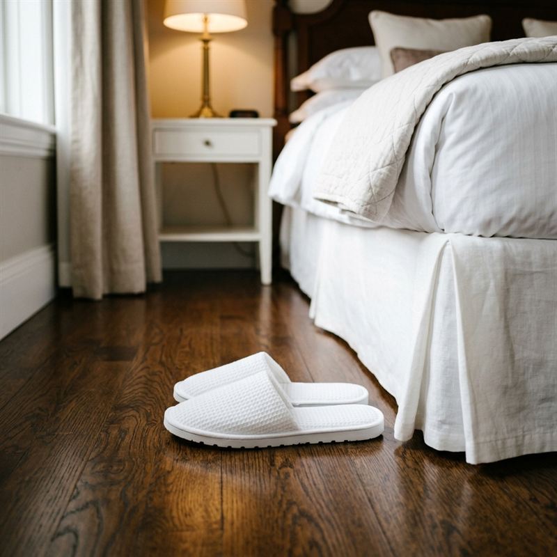 Slipper Sandal Hotel Waffle Tebal Mewah