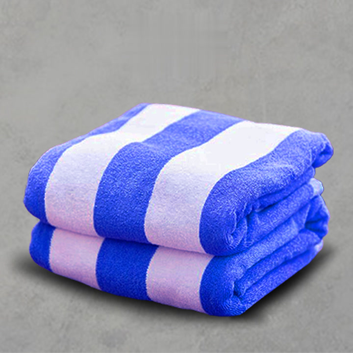 Pool Towel Hotel Salur Biru Putih
